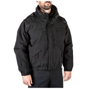 5.11 Tactical Series 5-in-1 All Weather Duty Outerwear Jacket Coat Black Men 2XL